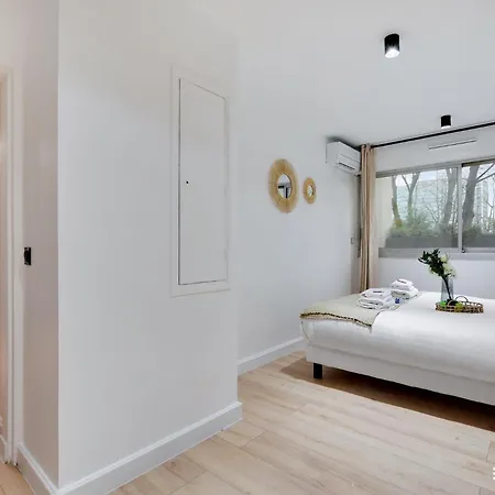 Modern 1bdr 4p Paris Pont De アパート *