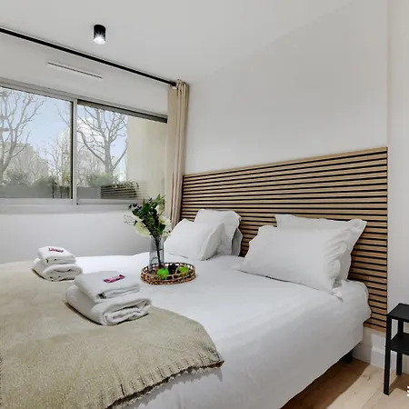 アパート Modern 1bdr 4p Paris Pont De ヌイイ＝シュル＝セーヌ